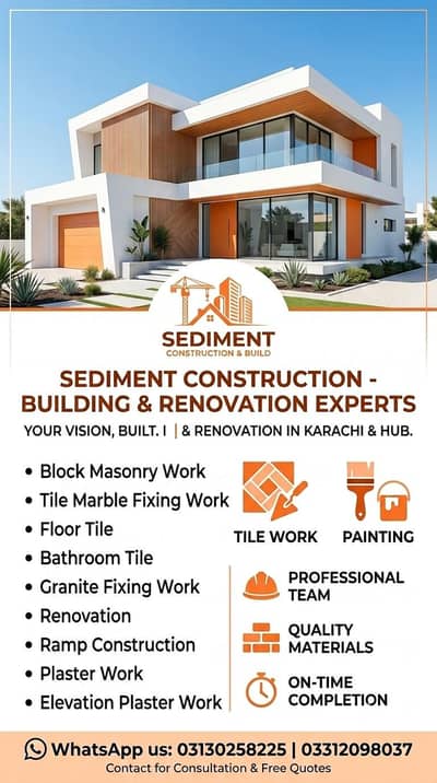 Construction plaster tile marble fixing block masonry