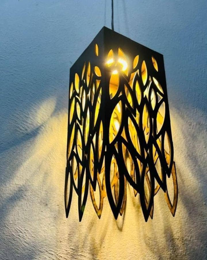 Decurated Leaf Lamp 3