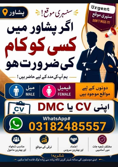 office work male and female required