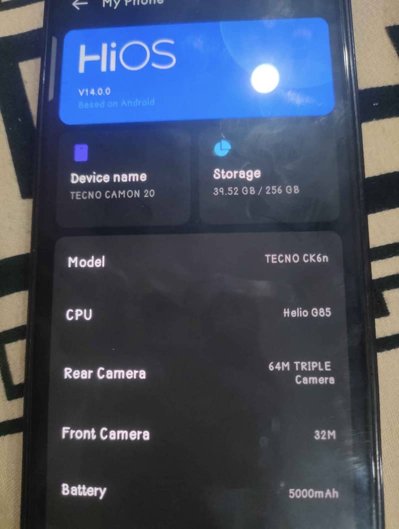 Tecno CAMON 20 4