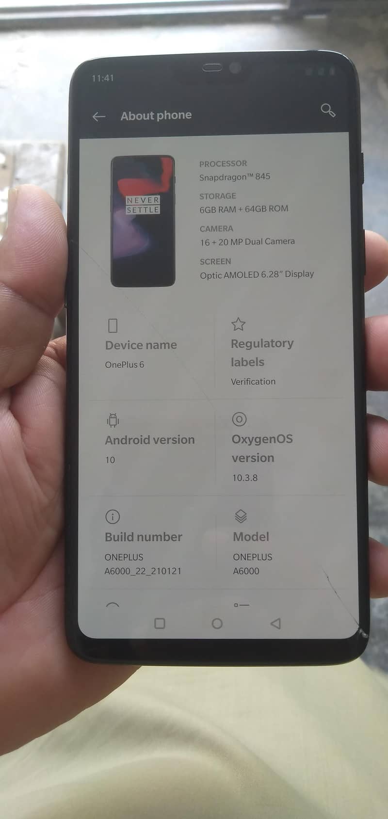 one plus 6 oxygen 6