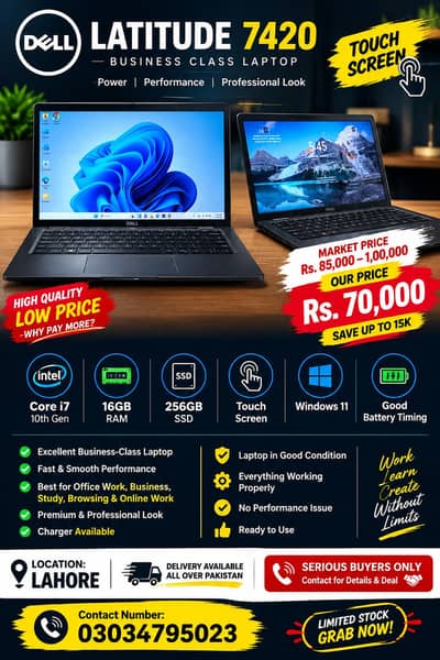 Dell Latitude 7427 i7 10th Gen/ 16/256
