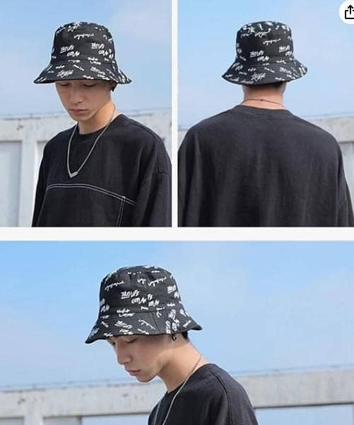 Packable Reversible Printed Bucket Hat Unisex Beach Cap R5668