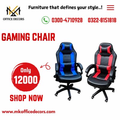 Gaming Chairs |  Vloger Chairs | Chair | Gaming Chairs | Chairs in Lhr