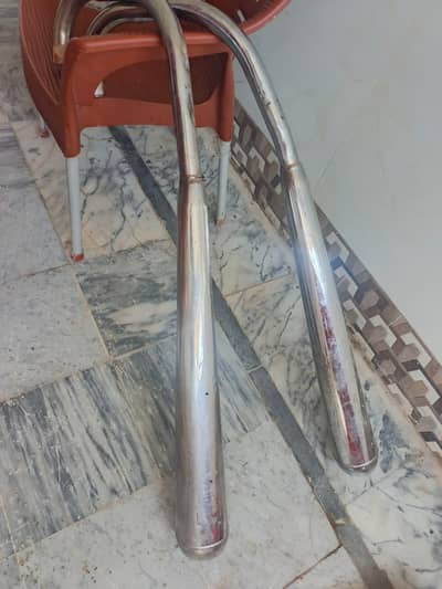 2 silencers ha ha Honda 125 ka
