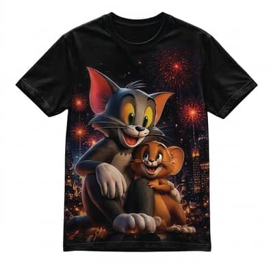 Cartoon Printed T-Shirts for Kids & Boys | Stylish Cotton T-Shirts | D