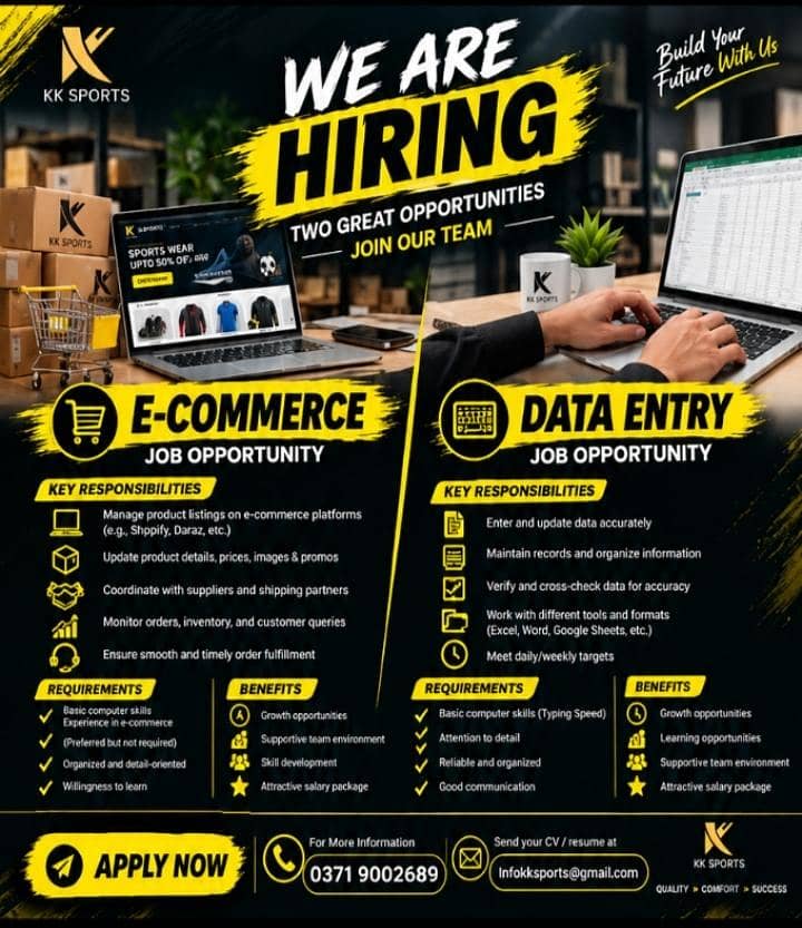 e commerce / data entry 0