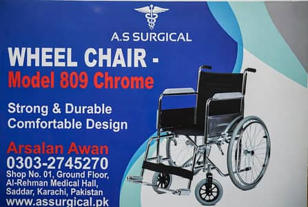Wheelchair for Patients | Foldable Medical Chair | Heavy Duty Design