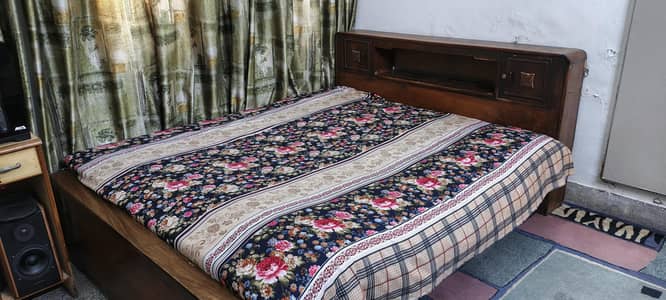 Wooden Double Bed for Sale | Used – Good Condition