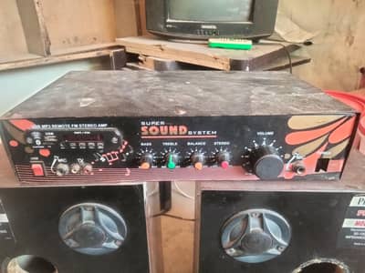 2 speaker all ok Hai koi masla ni Hai saat amplifier bi Hai