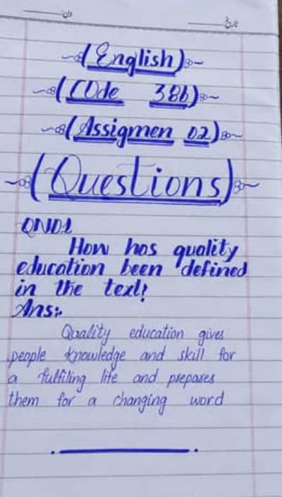 Aiou assignments. .