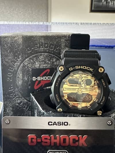 Casio G Shock Original Black and Gold
