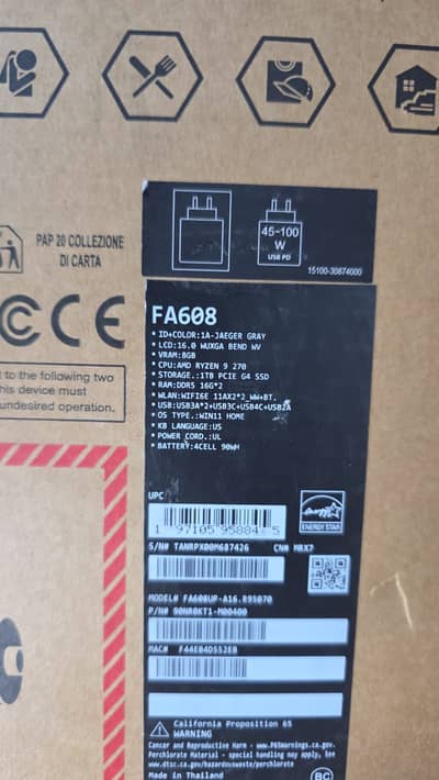 ASUS TUF Gaming Laptop / Ryzen 9, 32GB / 1TB Rtx 5070 / Box PACKED