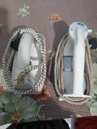 National Iron made in japan and Panasonic iron made inmalasia
