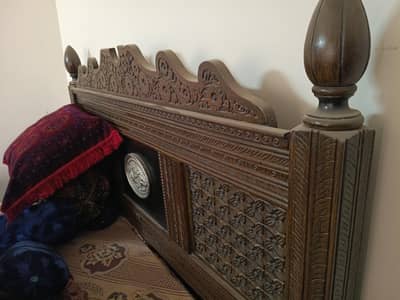 Antique Wooden Double Bed King Size
