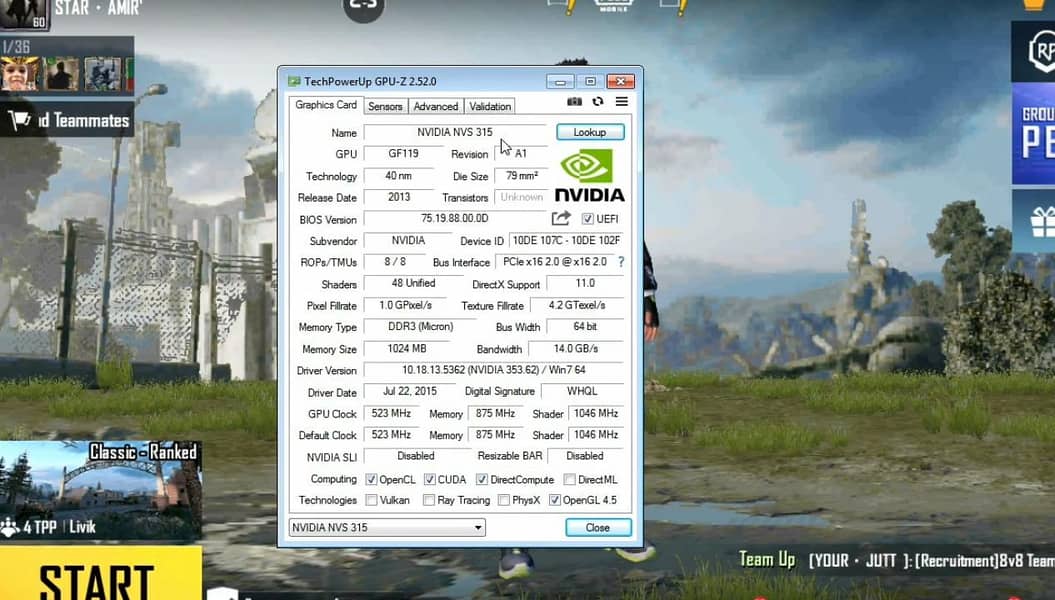 Nvidia Nvs 315 9