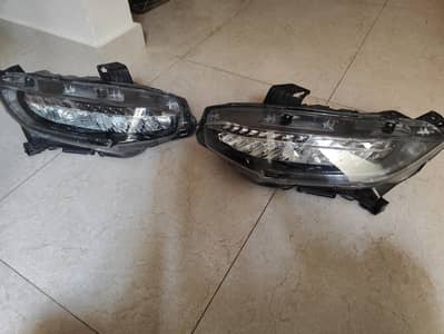 Genuine honda civic 2019-2021 facelift led headlight qabli fresh