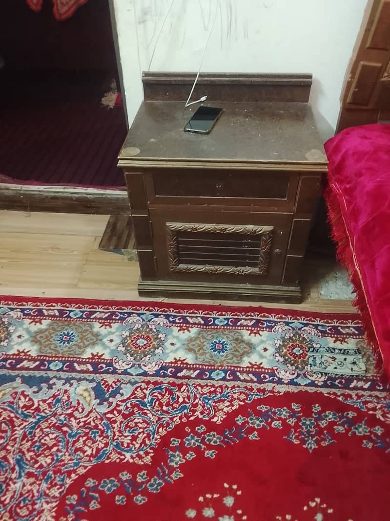 Bed with side table 1