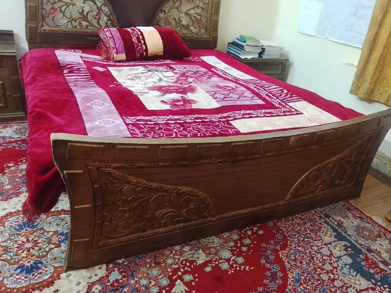 Bed with side table 2