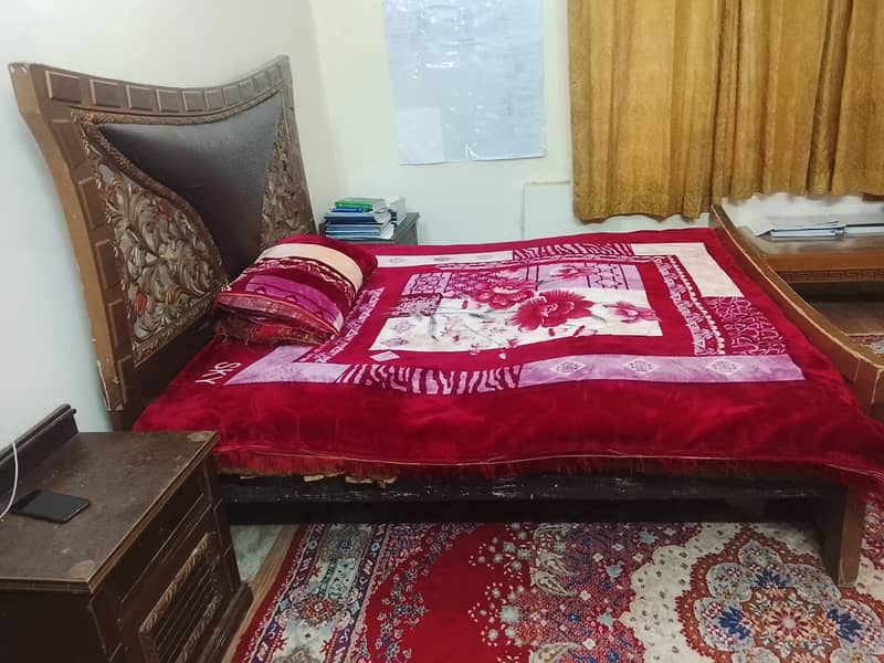 Bed with side table 3