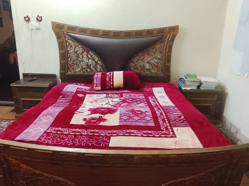 Bed with side table 4