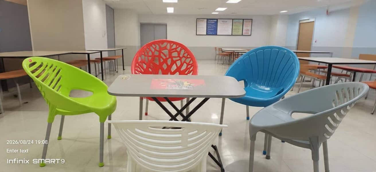 plastic chair & table 6