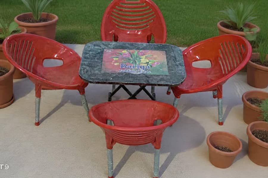 plastic chair & table 7