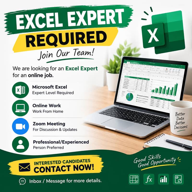EXCEL TEACHER REQUIRED 0
