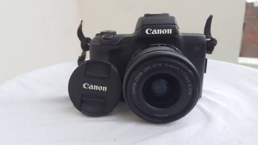 Canon EOS M50 Mark I, Mirrorless Camera, 15-45mm IS STM Lens, Excellen