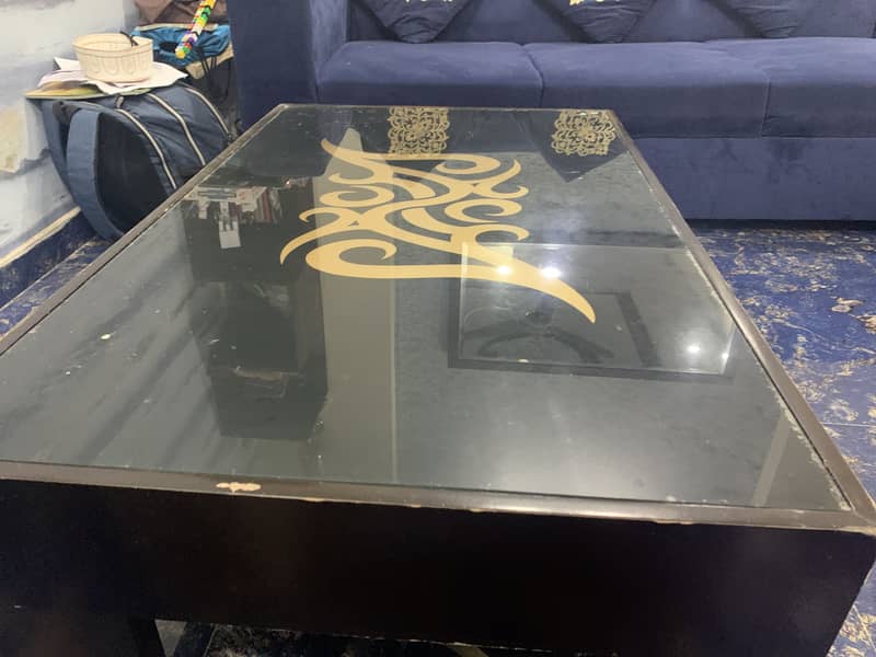 L shape used 7 seater Sofas with center table 5