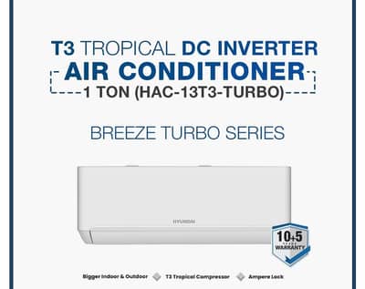 Hyundai T3 DC Inverter AC Breeze 1 Ton (HAC-13T3-TURBO)