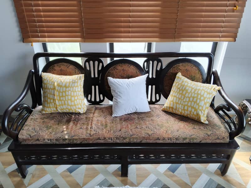 6 seater Solid wood sofa set 0
