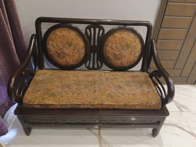 6 seater Solid wood sofa set 1