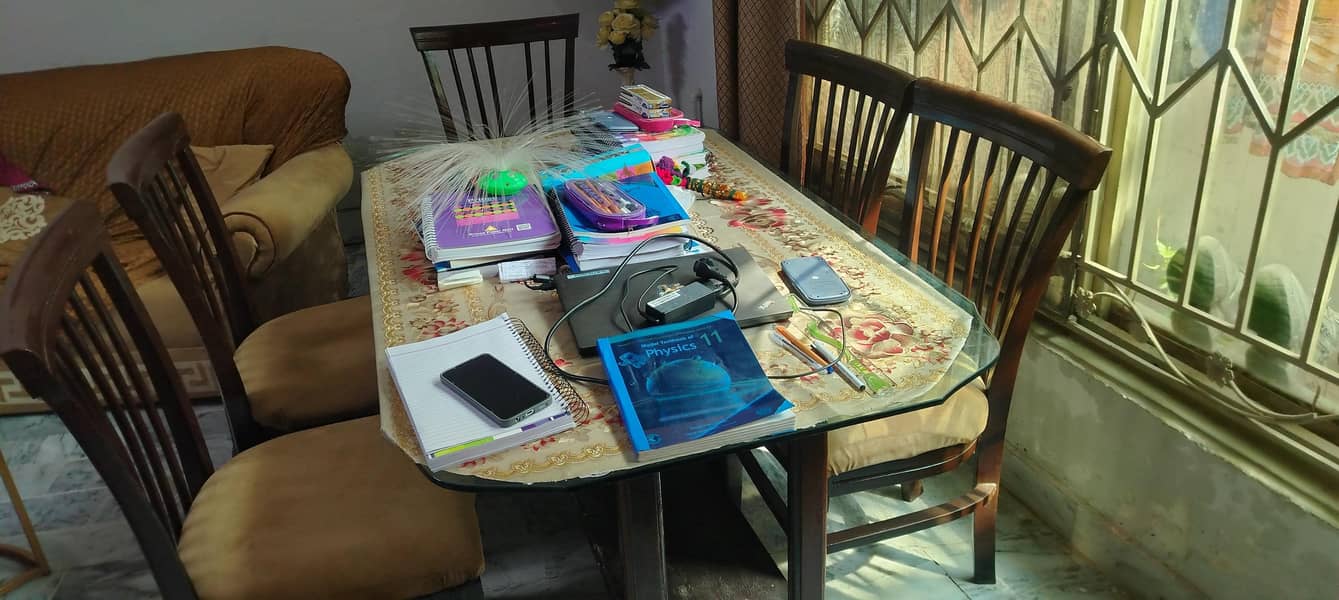 daining table & 6 chairs 1