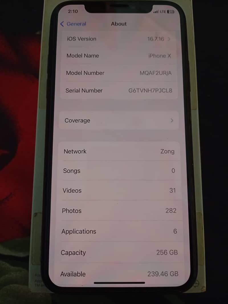 Apple iPhone X 14