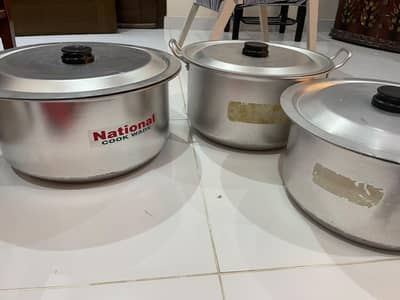 National Cook Ware Large Cooking Pots Deighs Tapila Set