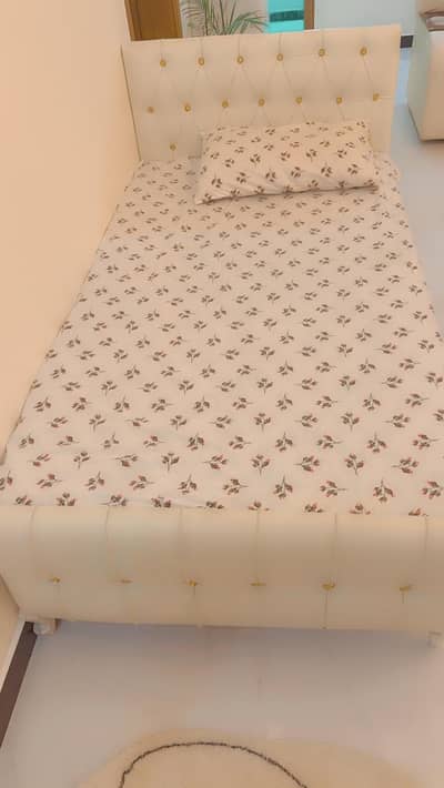 Single wooden bed!