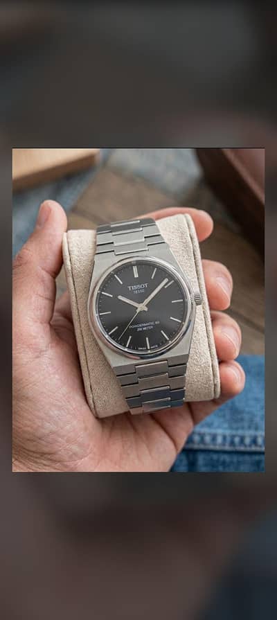 silver rist watch