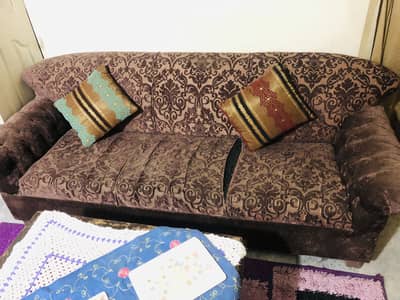 5 seater sofa set  used condition foam is all ok just cover required