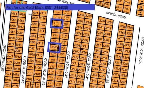 PLOT SALE IN NORTH TOWN RESIDENCY PHASE 1 GOLD BLOCK
