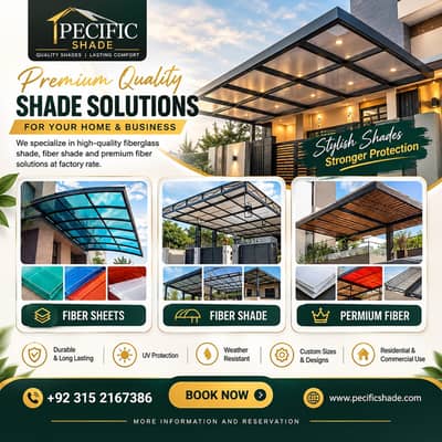 car parking/shade/ car shed/ Fiber Shades/fiber sheet/fiber sheets