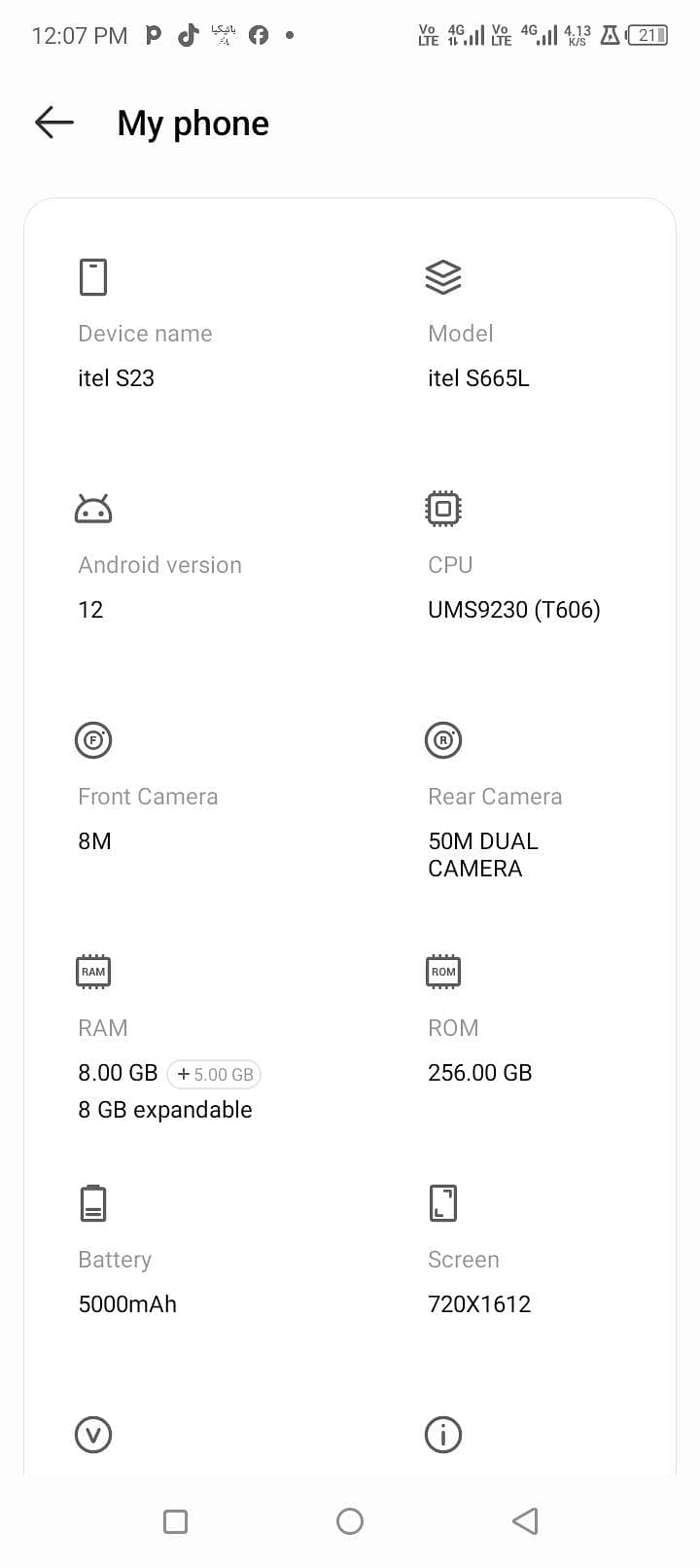 Itel S23 0