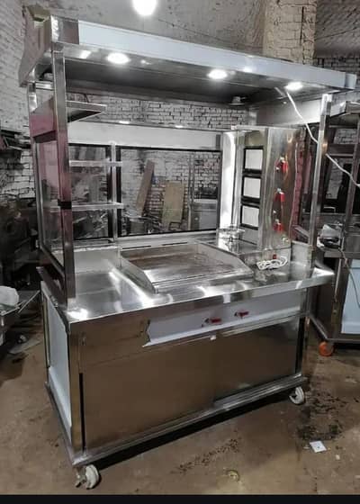 shawarma counter , burger counter , bbq counter , grill counter