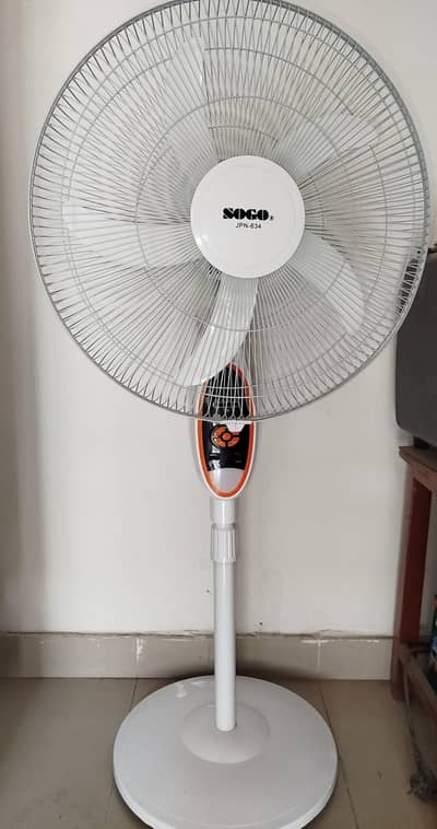 FUL SIZE PADESTAL Brand New SOGO RECHARGEABLE Floor Fan Box Packed