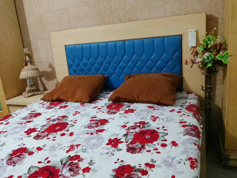 bed with side table 1