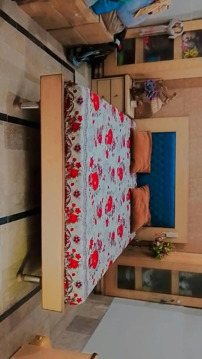 bed with side table 4