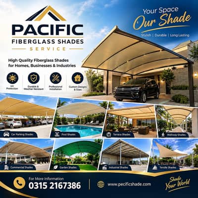 Fiberglass sheets/shades on roof /fiberglass Shed/fiberglass canopy