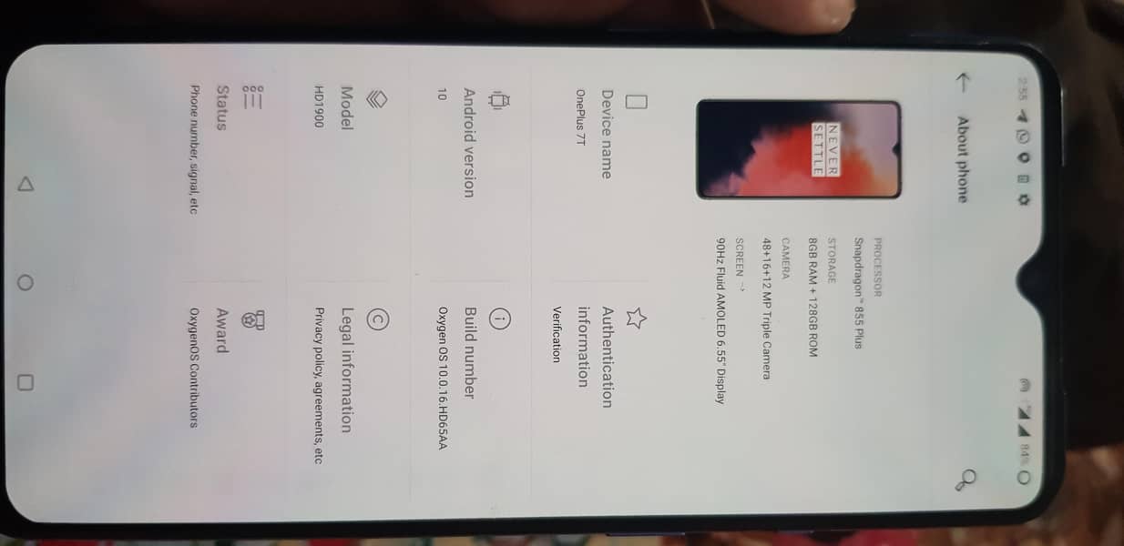 One Plus 7T 6