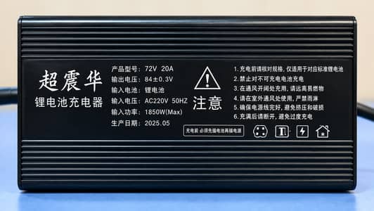 72V 20A Lithium Battery Charger for E-Bike