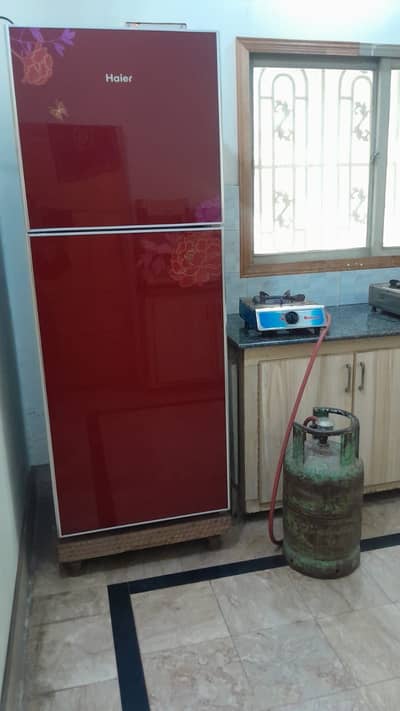 Full size fridge, mirror doors excellent condition